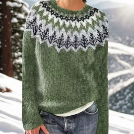 Eira | Warm sweater with Classic Winter Details