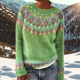 Paige | Traditional Woven Shoulder Sweater