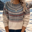 Karin | Soft winter sweater with classic shoulder pattern