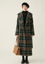 Ivy | Forest Green Check Longline Coat