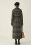 Ivy | Forest Green Check Longline Coat