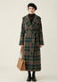 Ivy | Forest Green Check Longline Coat