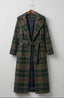 Ivy | Forest Green Check Longline Coat