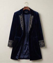 Elise | Velvet Statement Blazer