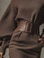 Grace | Dark brown mini dress