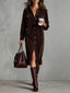 Calista | Soft-Touch Button-Down Midi Dress