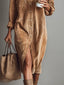 Calista | Soft-Touch Button-Down Midi Dress