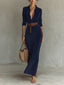 Isla | Suede Maxi Dress