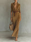 Isla | Suede Maxi Dress