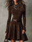 Lily | Vintage Suede Mini Dress