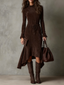 Ella | Drawstring Midi Dress