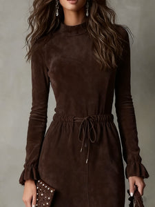 Ella | Drawstring Midi Dress