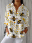 Susan | Garden Bee Floral Blouse