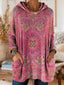 Alice | Retro Ethnic Print Hooded Tunic