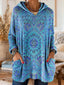 Alice | Retro Ethnic Print Hooded Tunic