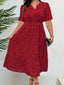 Betty | Dot Print Elegant Short Sleeve Dress