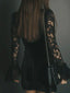 Aria | Velvet and Lace Mini Dress