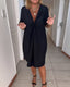 Laurence | Elegant ruffled V-neck dress