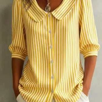 Jennifer | Elegant Striped Blouse