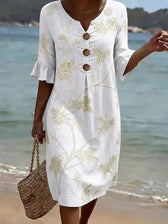 Sophia | Elegant Button Dress