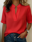 Barbara | Elegant V-Neck Blouse