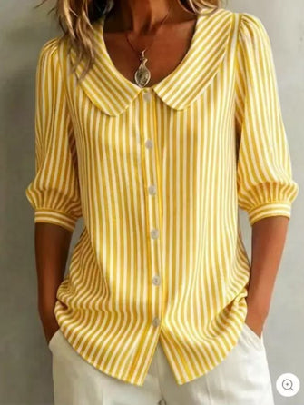 Jennifer | Elegant Striped Blouse