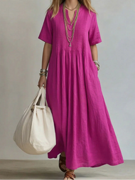 Nore | Flowing and Elegant Pleated Dress