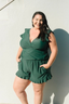 Mary | Swimsuit with ruffles and bust support