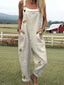 Bea - Women's lovely bees floral art print jumpsuit