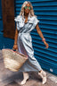 Teresa | Elegant Denim Dress with Short Sleeves