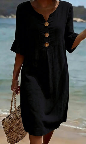 Eleanor | Elegant Button Dress