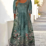 Zorelia | Casual Floral Border Dress