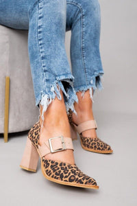 Jodi | Leopard Strap Heels