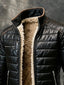 Wesley | Black Quilted Jacket With Sherpa Lining