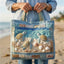 Artisan Quilted Tote - Marine Turtles