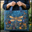 Quilted Bag - Golden Dragonfly