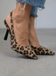 Isla | Leopard-Print Open-Back Heels