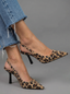 Isla | Leopard-Print Open-Back Heels