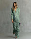 Chiara | Elegant Dress with Fringe Sleeves