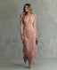 Chiara | Elegant Dress with Fringe Sleeves