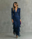 Chiara | Elegant Dress with Fringe Sleeves