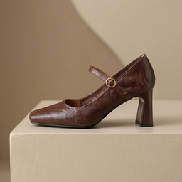 Monroe Leather Strap Heels