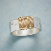 Golden Boho Threads Ring