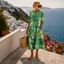 Elena | Light and Flowing Floral Midi Dress