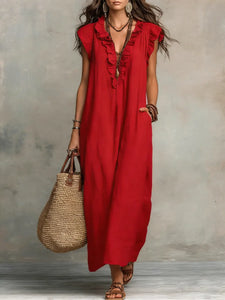 Camelia | Long Fluid Bohemian Dress