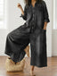Mae | Vintage Washed Soft Cotton Denim Jumpsuit with Button Closure