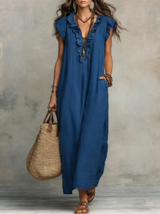 Camelia | Long Fluid Bohemian Dress