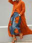 Daniella | Linen Dress & Floral Denim Pants Set