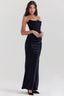 Victoria | Sophisticated Black Maxi Dress